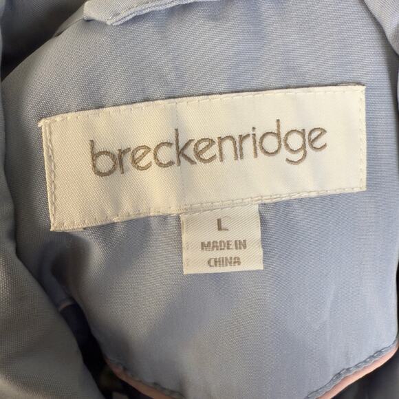 Breckenridge women’s sz. Large soft blue light weight jacket, long line #3743 - Picture 6 of 8